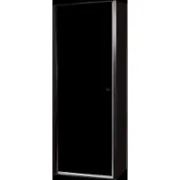 Luca Varess Kuresa coin-douche porte pivotante avec paroi latérale fixe 80 x 80 x 200 cm verre transparent et profil noir mat