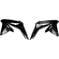 Ufo Cache-radiateur PLAST en 2 parties pour Suzuki RM-Z 450 cm³, années 2008 à 2017, couleur : noir