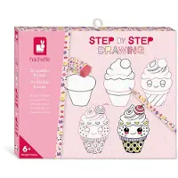 Janod Dessin et coloriage enfant Step by Step Drawing 20 Modèles Kawaii
