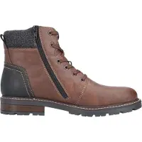 Rieker Bottines à lacets 'Gabandi' caramel / gris foncé