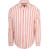Gant Chemise Coton Lin Rayée Rose taille XXL