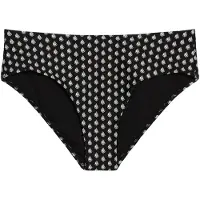 Marc O'Polo Bas de bikini ' Palm Border Geo ' noir / blanc