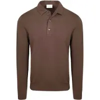 Profuomo Polo Manches Longues Luxury Basic Marron