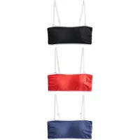 Next Hauts de bikini bleu marine / rouge vif / noir