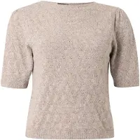 Vero Moda Blouse à Manches Courtes Doffy Stitch 2/4 O-neck Knit