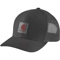 Carhartt Rugged Flex Twill Mesh-back Logo Patch Cap Noir