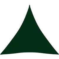 vidaXL Voile parasol tissu oxford triangulaire 5x5x5 m vert foncé