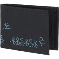 OXMOX Porte-monnaies bleu / anthracite