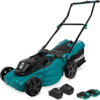 Vonroc Cordless Lawn Mower 40V – 38 cm | Incl. 2x 2.0Ah Batteries and dual charger