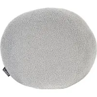 Beliani Coussin Salvia Tissu 30 X 30 Cm Unicolore Gris