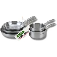 Fackelmann Batterie de cuisine avec 3 poêles 20/24/26 cm et 2 casseroles 14/18 cm sans PFAS Vita3