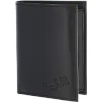 OXMOX Cuir porte-monnaie Leather RFID Protect Kombibörse Lizard 2.0 Embossed Black noir