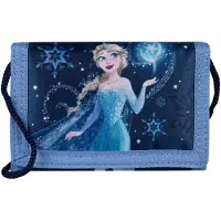 Undercover Portefeuille de Frozen avec Elsa, la princesse des glaces, et un flocon de neige (bleu marine)
