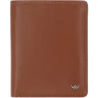 Golden Head Cuir étui pour carte de crédit Polo RFID Protect Scheintasche ohne Münzfach 1328 Cognac brun
