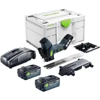 Festool ISC 240 EB-Basic Scie à isolants sans fil 18 V 240 mm + 2 batteries 8,0 Ah + chargeur rapide + Systainer