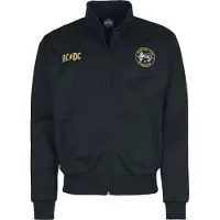 AC/DC Haut de survêtement de - Soccer Trackjacket - S - 5XL - pour Homme - noir - Taille XL