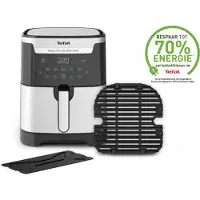 Tefal Easy Fry & Grill EY801D, Friteuse à air chaud, 6,5 l, 1,5 kg, 8 personne(s), Acier inoxydable, Toucher