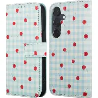 IMoshion Étui de télephone portefeuille Design Samsung Galaxy S25 - Cherry Check