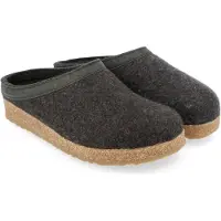 Haflinger Chaussures de randonnée Haflinger Grizzly, modèle Torben, pour hommes. Pantoufles, chaussures d'intérieur, couleur gris, style décontracté