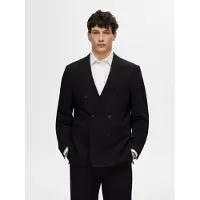 Selected Relaxed Fit Blazer À Double Boutonnage Homme Le noir 46