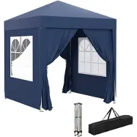 Outsunny Tente de réception - Outsunny Pavillon avec bandes Velcro intégrées 100110-066