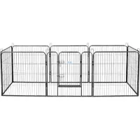 Lendo Online Parc pour Chien 8 Panneaux 80x95 cm Anthracite