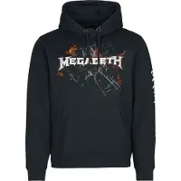 Megadeth Sweat-shirt à capuche de - Flames - S - XXL - pour Homme - noir - Taille XXL