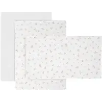 cambrass Drap-housse Pour Mini-berceau Plumeti 80x120x1 Cm 3 Unités