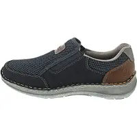 Rieker Slip on 'Namur' bleu foncé / caramel