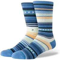 Stance - Chaussettes urbaines - Curren St Crew Capriblue en Nylon - Taille 43-46 - Bleu