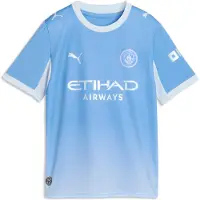 Puma Manchester City Fc 26/27 Replica Home Junior Short Sleeve T-shirt Bleu 9-10 Years Enfants