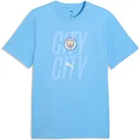Puma Manchester City Fc Culture Short Sleeve T-shirt Bleu S Homme