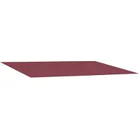 vidaXL Tissu de remplacement pour store, rouge bordeaux, 400 x 350 cm, polyester