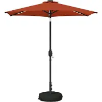 vidaXL Parasol de jardin avec lumières LED et socle, 230 x 230 cm