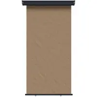 vidaXL Store latéral pour balcon, 117 x 250 cm, 100% polyester, fer et acier