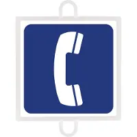 Softee Panneau de signalisation routière Indication n ° 2 (téléphone) multicolore