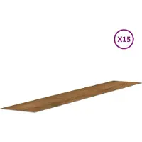 vidaXL Panneaux muraux Aspect bois Marron PVC 2,06 m²
