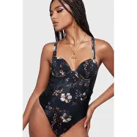 Killstar Maillots de bain Gothic de - Twilight Boho Summer - Bloomrot - Maillot de Bain - XS - 3XL - pour Femme - multicolore - Taille XL