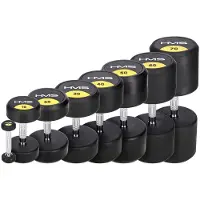 HMS HG Pro 1 kg haltère caoutchouté à une main
