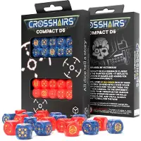Q-workshop Crosshair Compact D6 Dice 7 Packs Multicolore Enfants