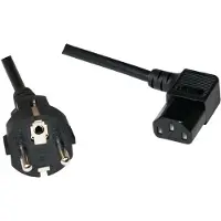Logilink CP118 (3 m), Câble d'alimentation, Noir