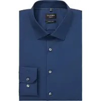 Olymp Chemise No'6 six Coupe Skinny Bleu Foncé