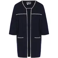 Dreimaster Maritim Cardigan bleu marine / blanc