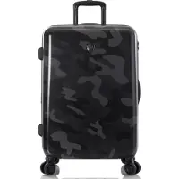Heys Black Camo Fashion Spinner -matkalaukku, Valise, Noir
