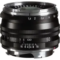 Voigtländer Nokton 50 mm F/1.5 II VM M.C. Baïonnette Leica M Noire