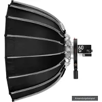 Zhiyun Boîte à lumière parabolique (montage Bowens)-60cm G60 X100