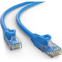 Goobay Câble patch CAT 6, U/UTP, bleu, 10 m - Conducteur en aluminium recouvert de cuivre (CCA)