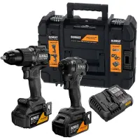 DeWalt Kit Mclaren Xr 18 V, Perceuse à Percussion Dcd86 + Visseuse à Chocs Dcf86 + 2 Batteries 5 Ah + Chargeur