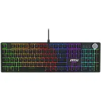 MSI FORGE GK320 RED clavier Gaming USB QWERTY US International Noir