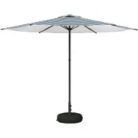 vidaXL Parasol de jardin avec pied, 300 x 300 cm, polyester, à angle droit